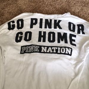 White PINK sweatshirt